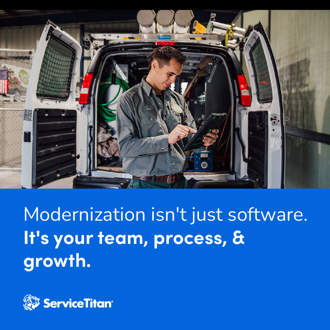 ServiceTitan Facebook ad: The Operating System for Your HVAC Shop