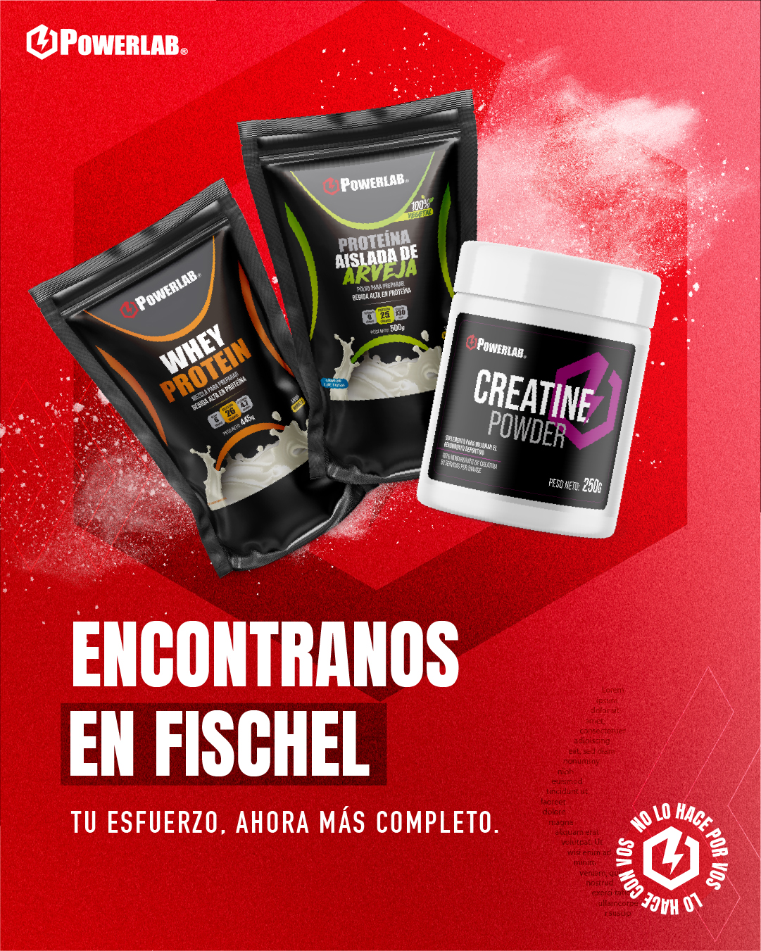 Powerlab CR Facebook ad: Escribinos