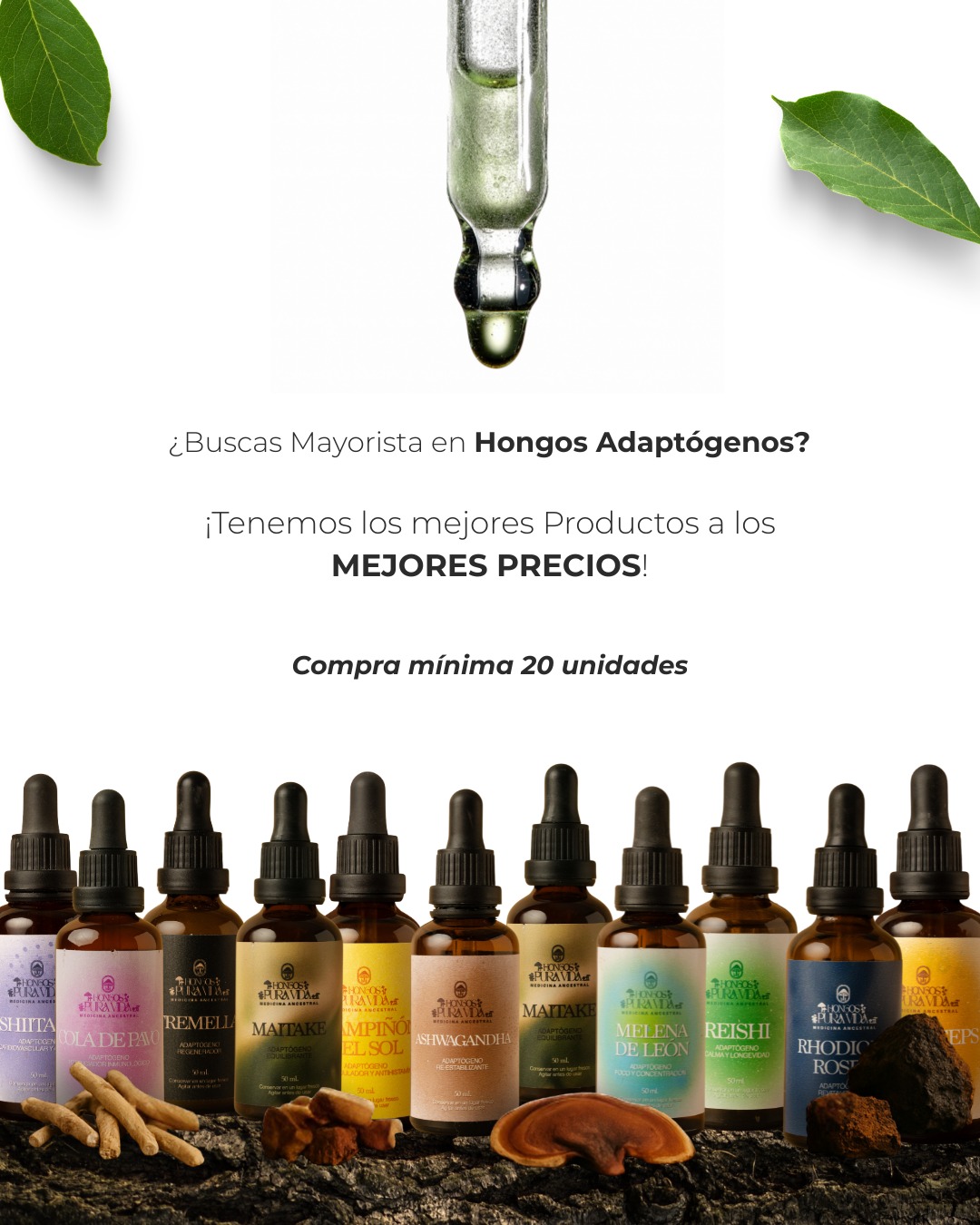 Hongos PuraVida Facebook ad: Sé Revendedor