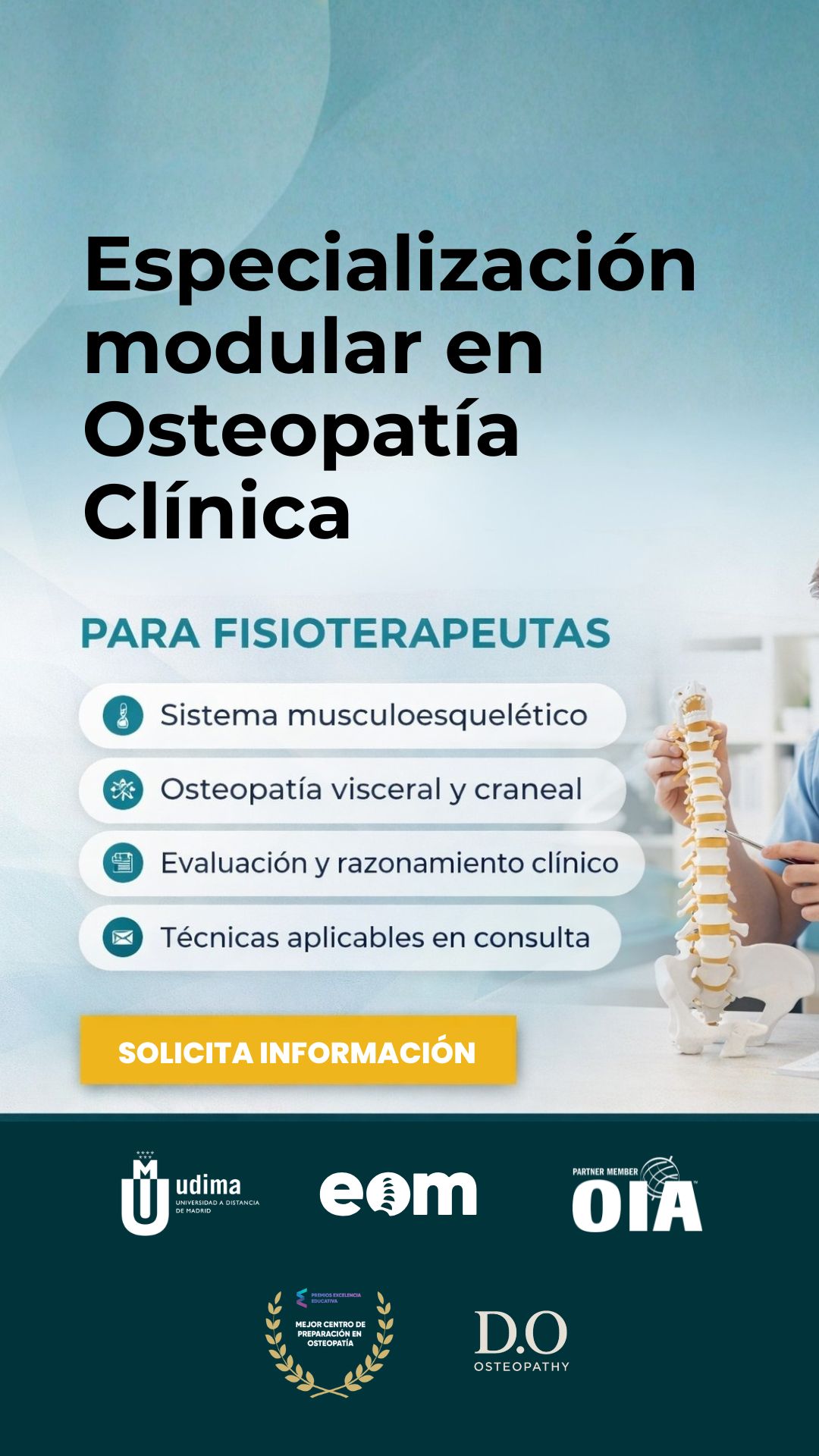 Escuela de Osteopatía de Madrid - América Facebook ad from Feb 20, 2026