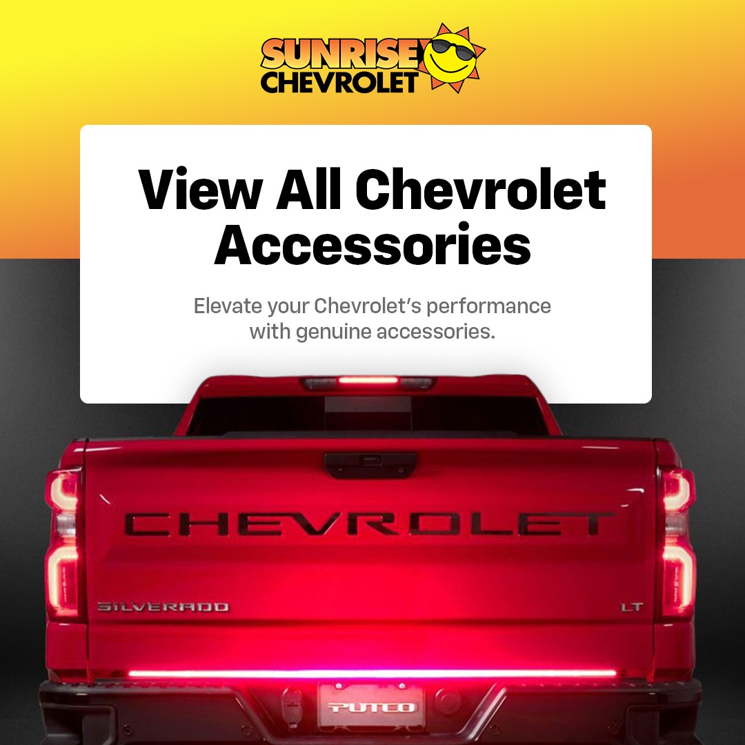 Sunrise Chevrolet Facebook ad: Elevate your Chevrolet's look & feel with unique…