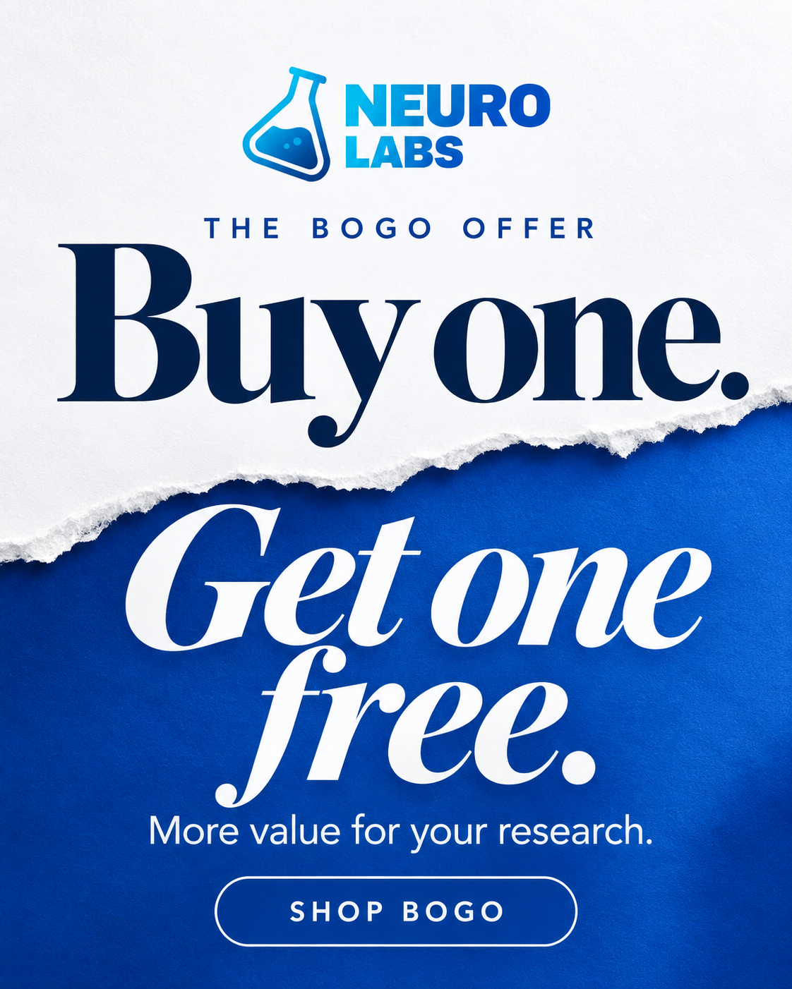 NL Facebook ad: NeuroLabs, Premium Research Peptides | ≥99% COA-Tested USA