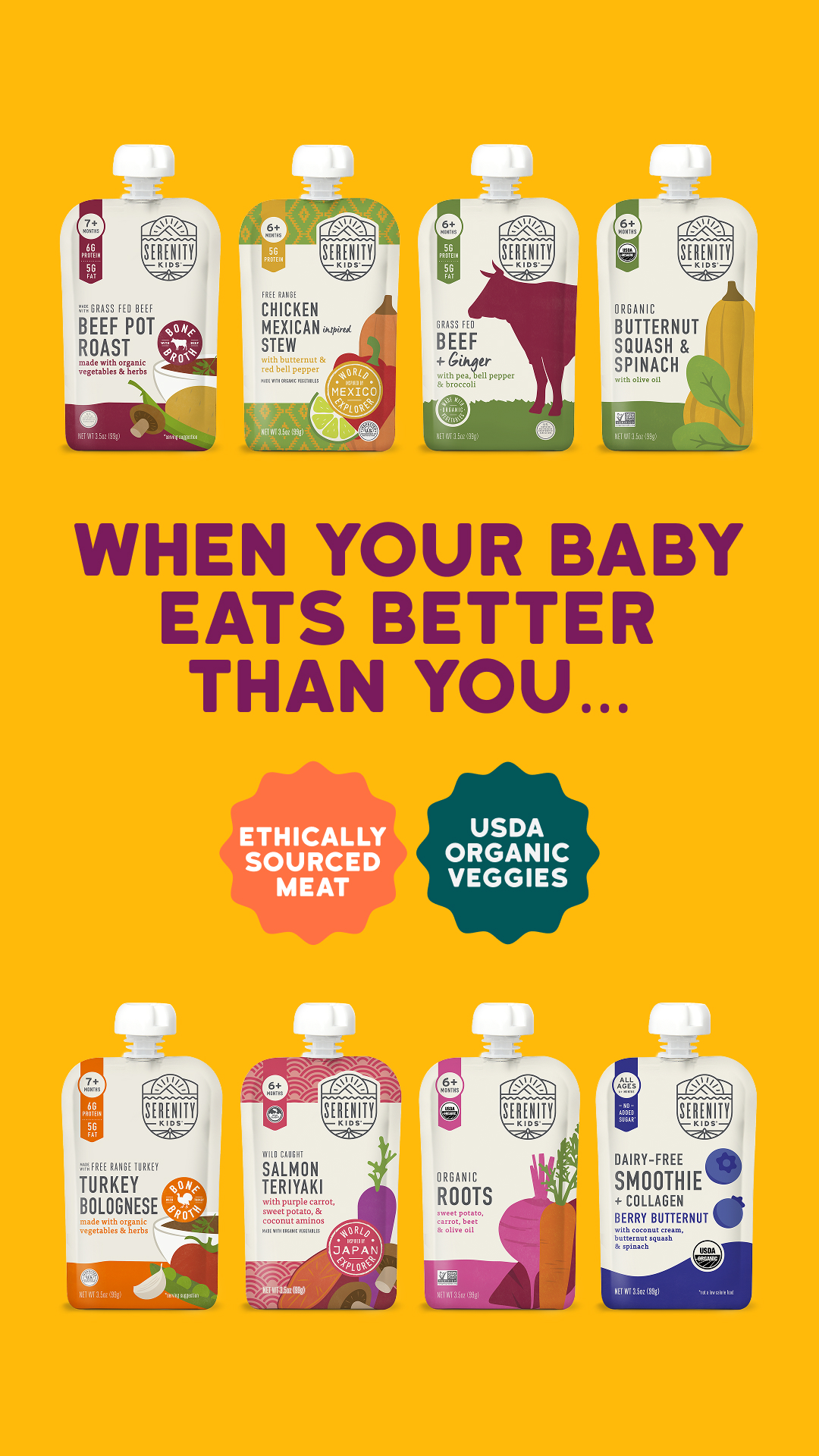 Serenity Kids Baby Food Facebook ad