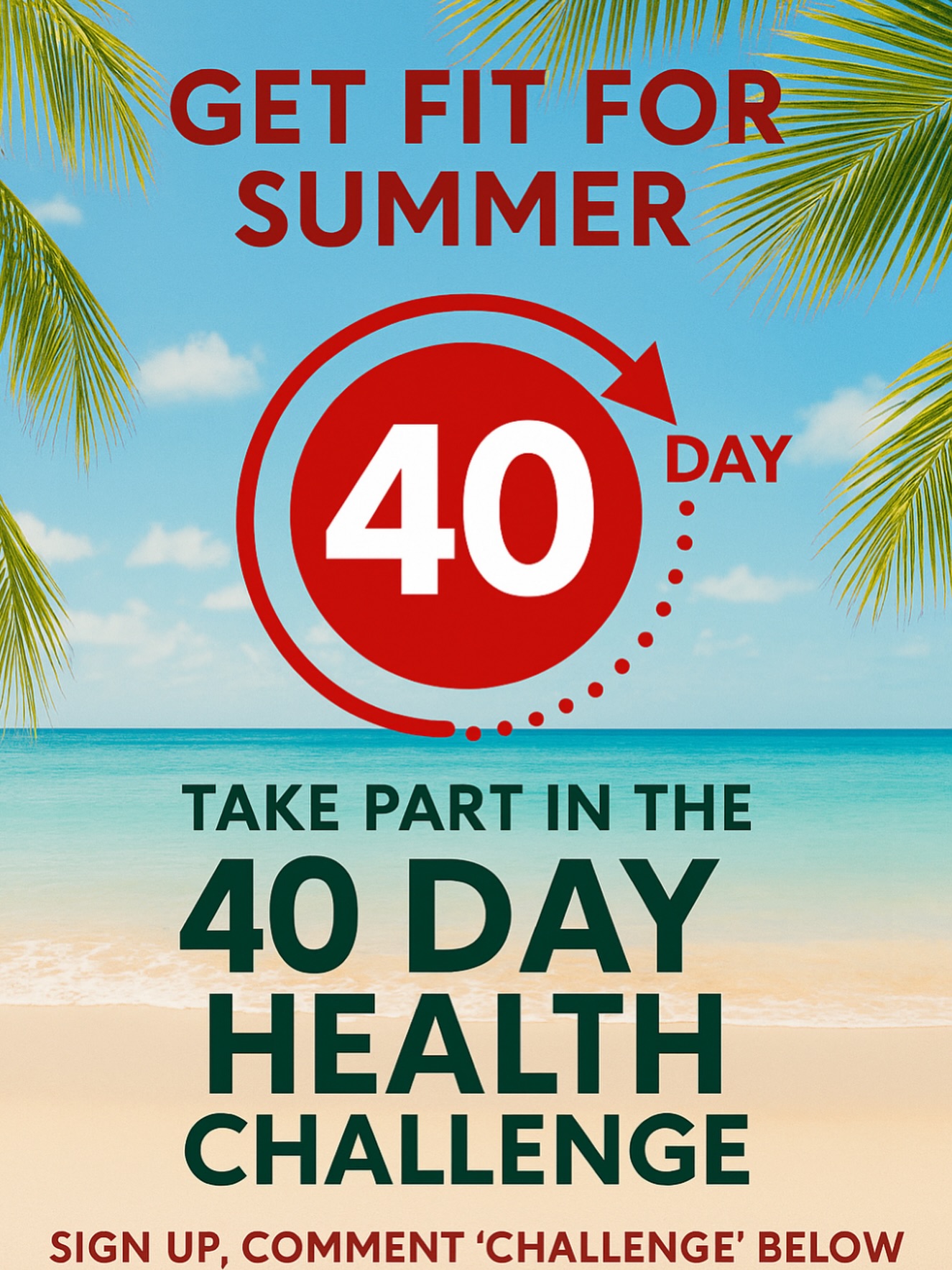 The 40 Day Health Challenge Facebook ad from May 25, 2026