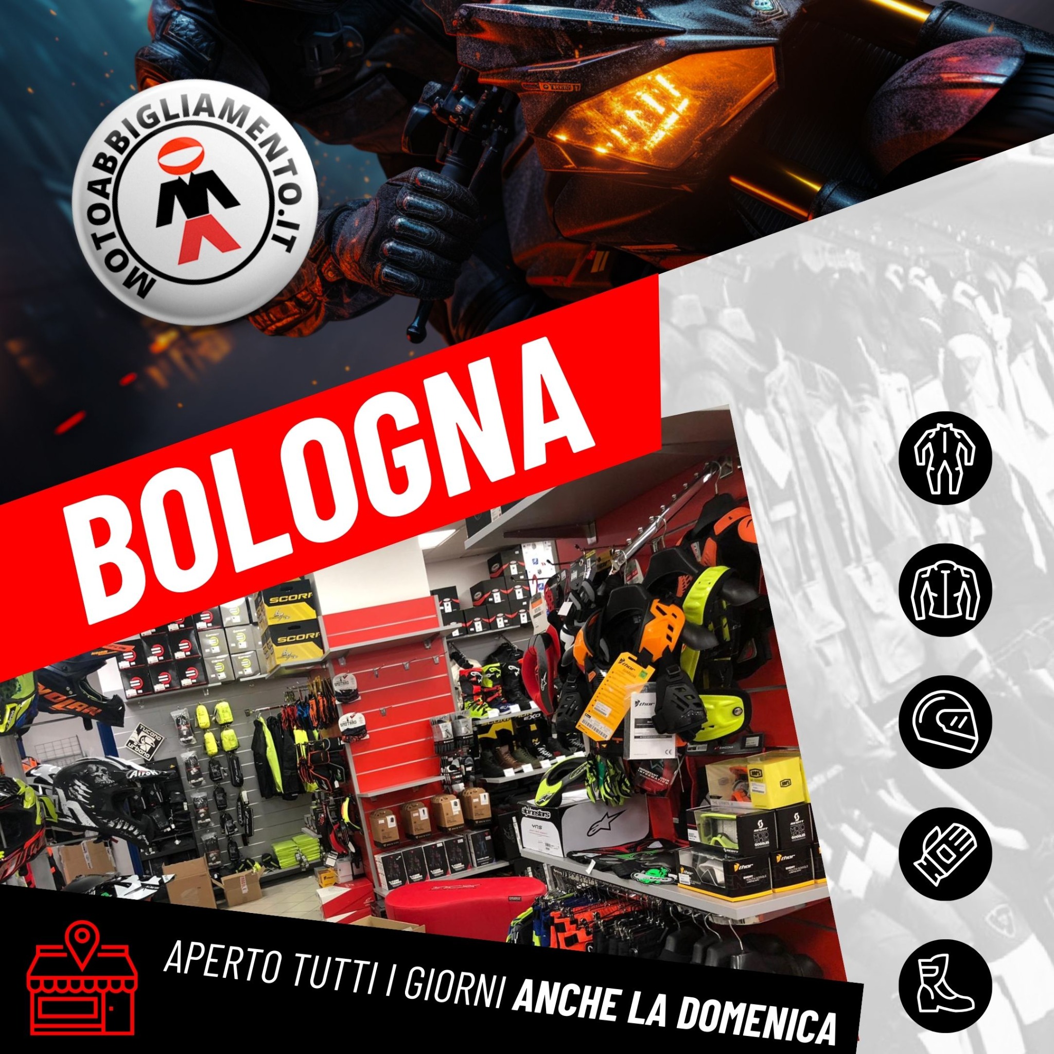 Motoabbigliamento.it Facebook ad from Jan 7, 2025