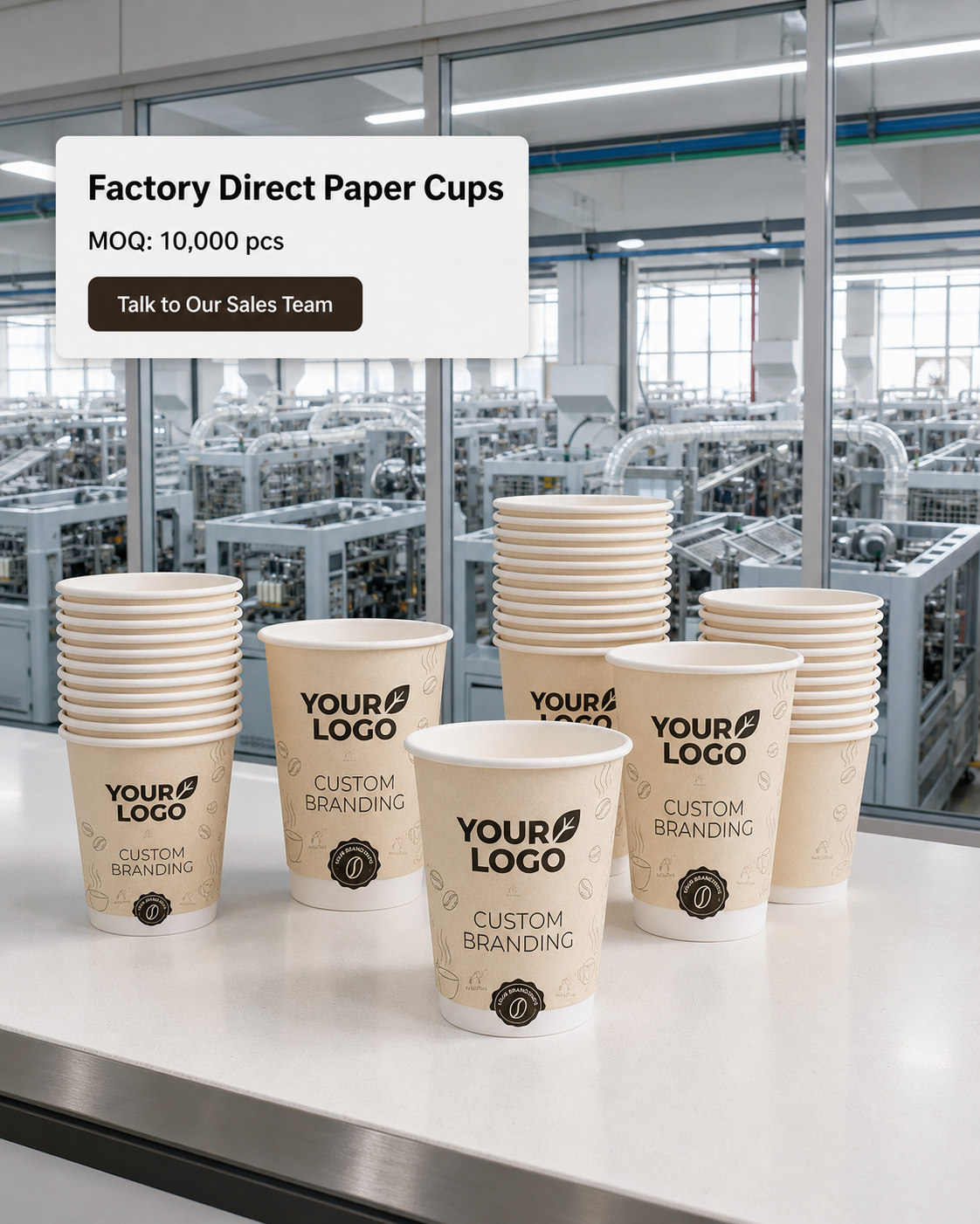 Mingyuan Paper Cup Machine Facebook ad: MOQ from 10,000 pcs