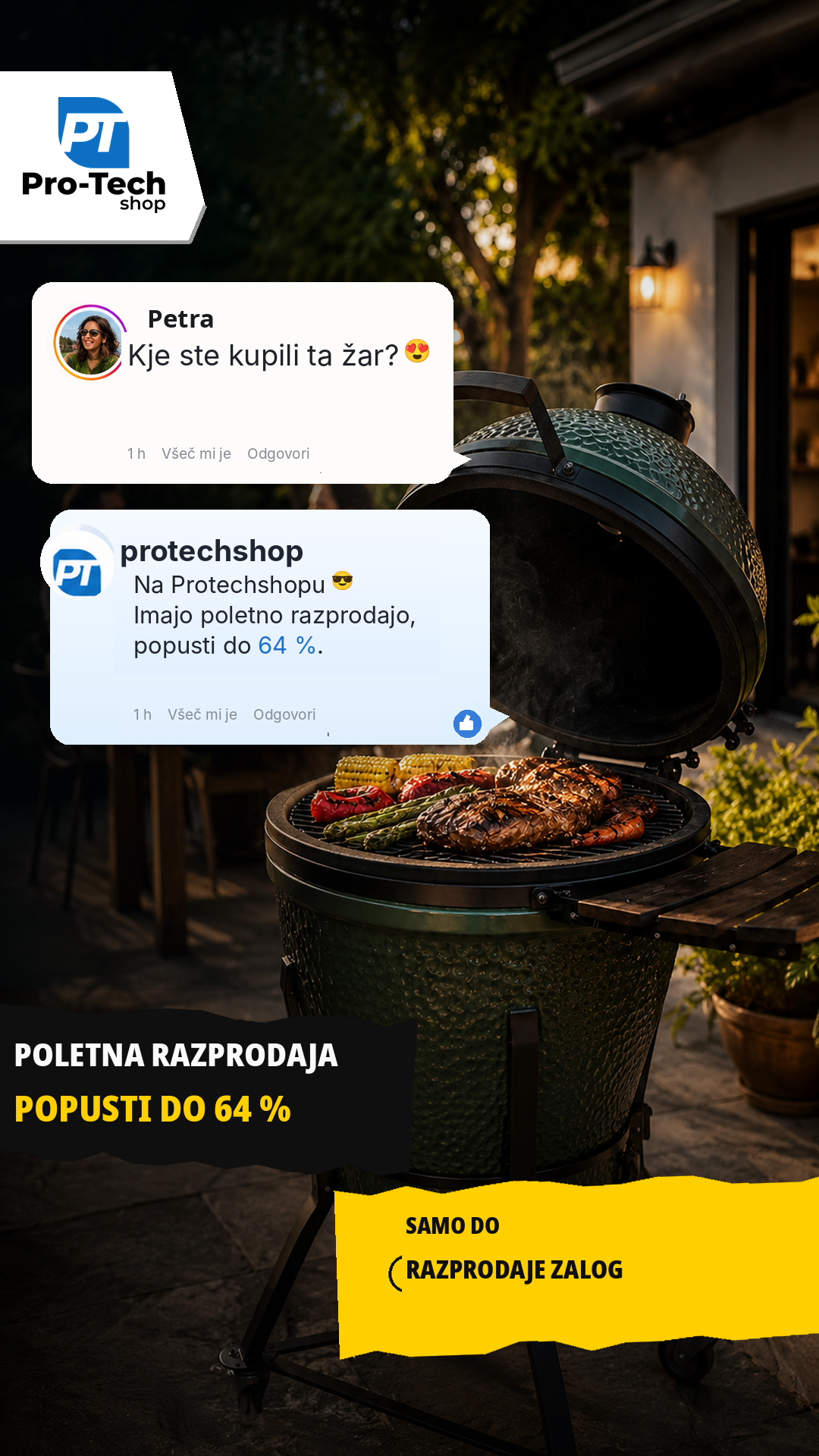 Pro-Tech shop.si Facebook ad