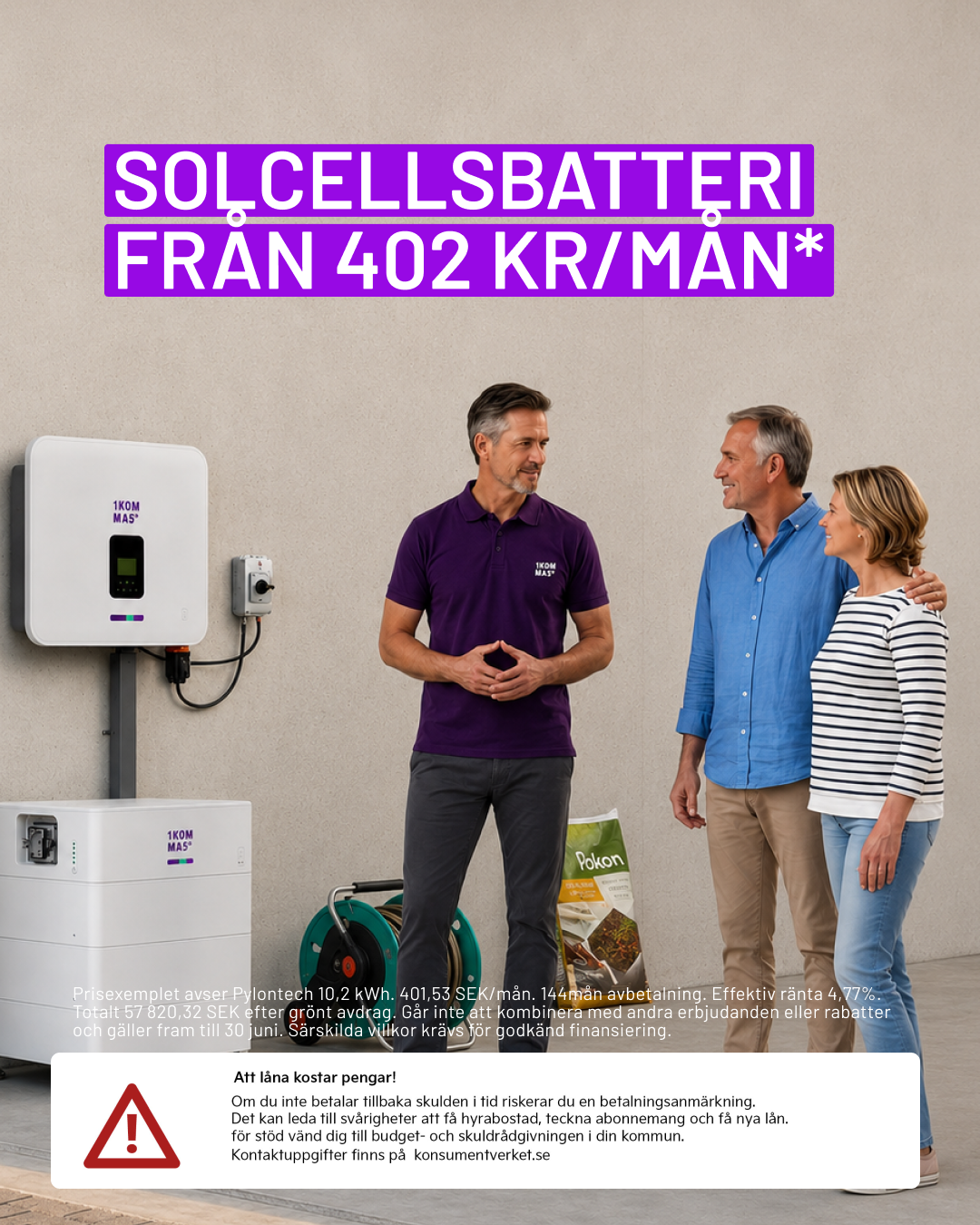 1KOMMA5 Sverige Facebook ad