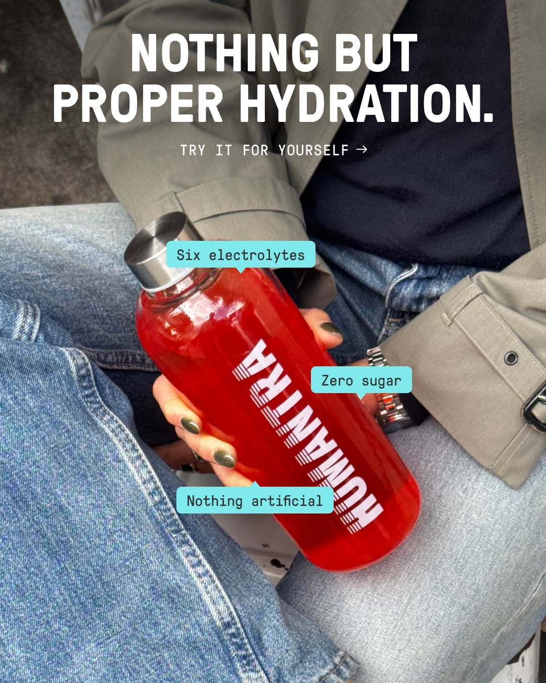 Humantra Facebook ad: A Better Way to Hydrate