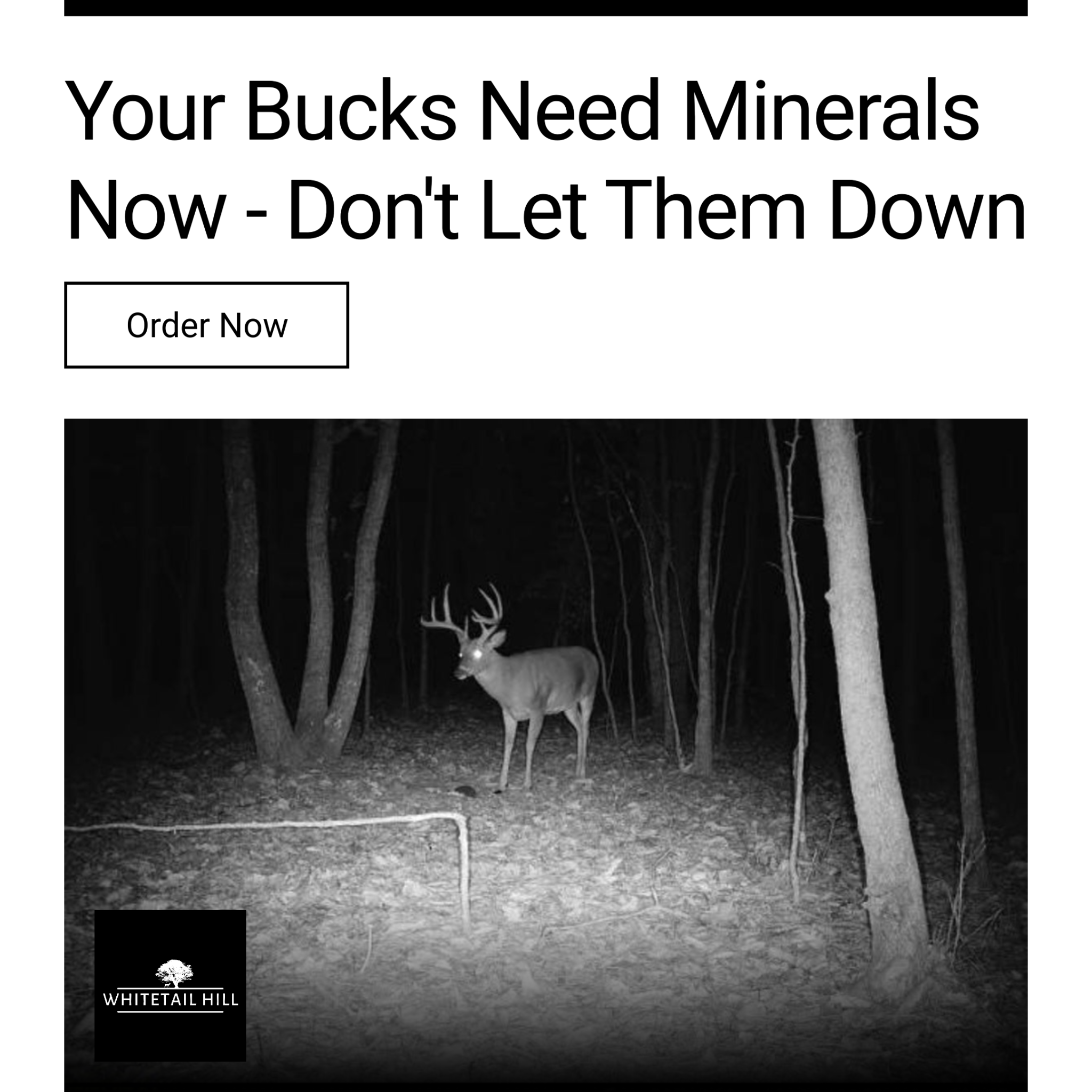Whitetail Hill Facebook ad