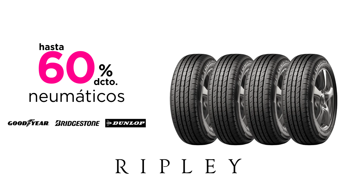 Ripley Chile Facebook ad: Nemáticos, lubricantes y más
