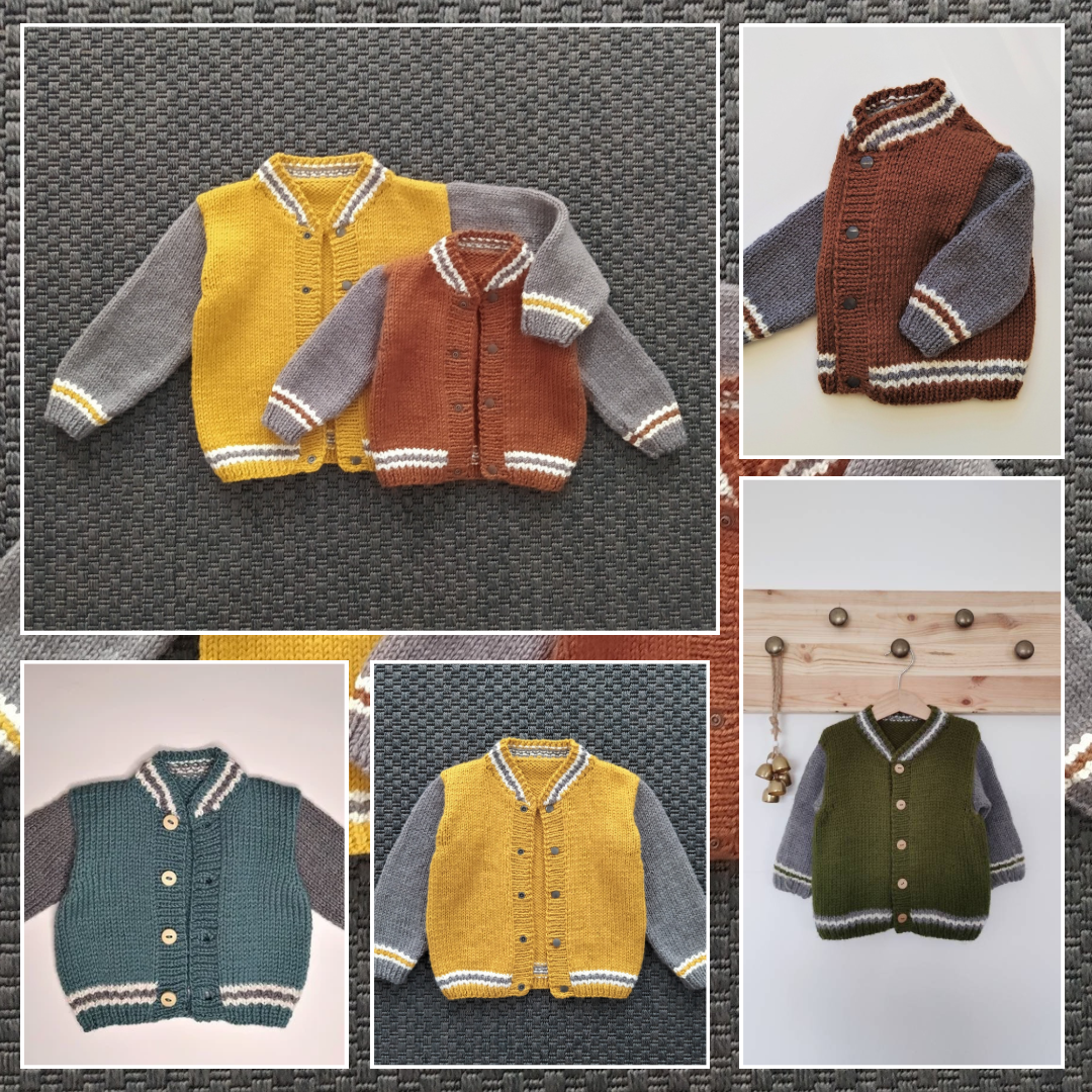 SweetyCraft Facebook ad: Knit a Cozy Jacket for Your Kid