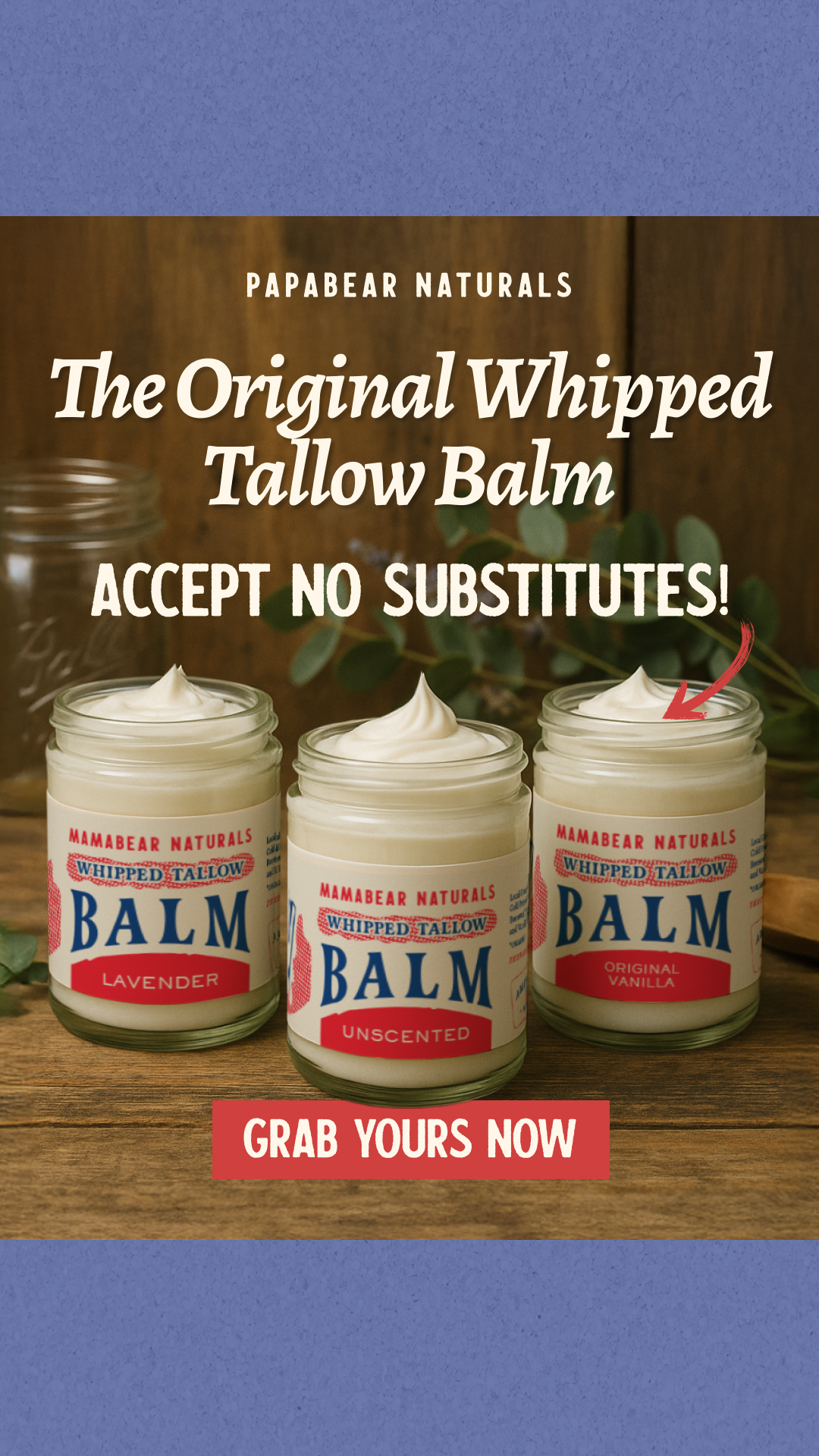 Papabear Naturals Facebook ad