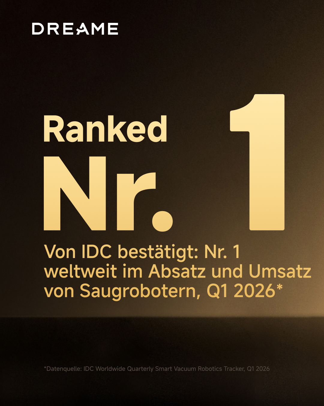 Dreame Switzerland Facebook ad: Dreame wurde laut der International Data Corporation (IDC)…