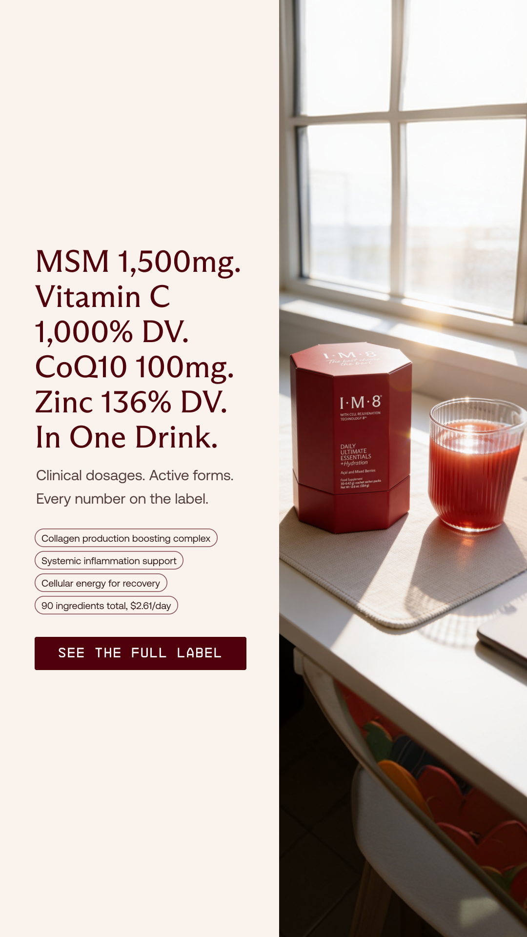 IM8 Health Facebook ad
