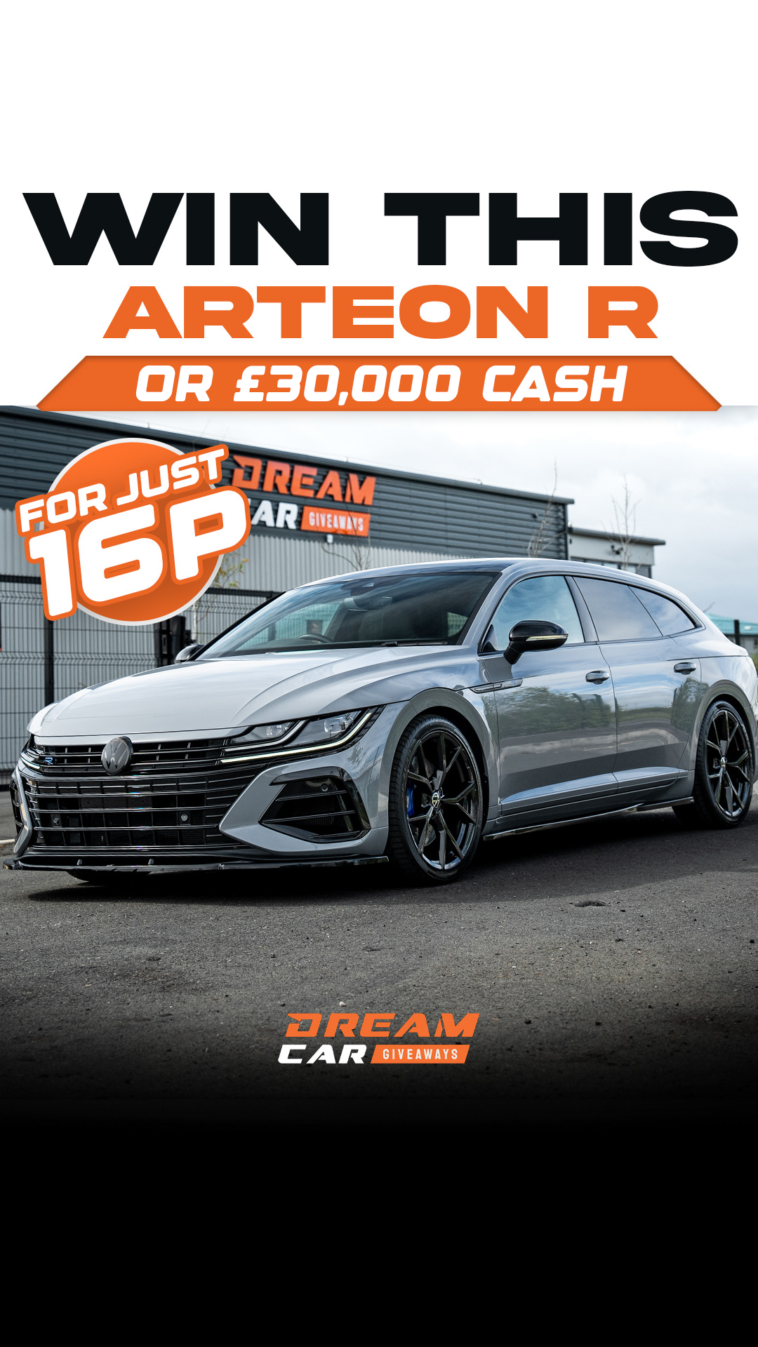 Dream Car Giveaways Facebook ad