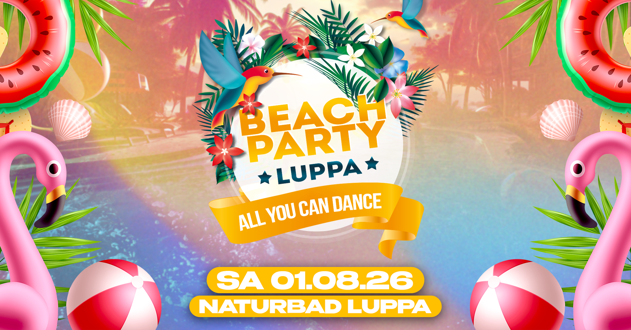 Beach-Party Luppa Facebook ad: BEACH - PARTY LUPPA 2026