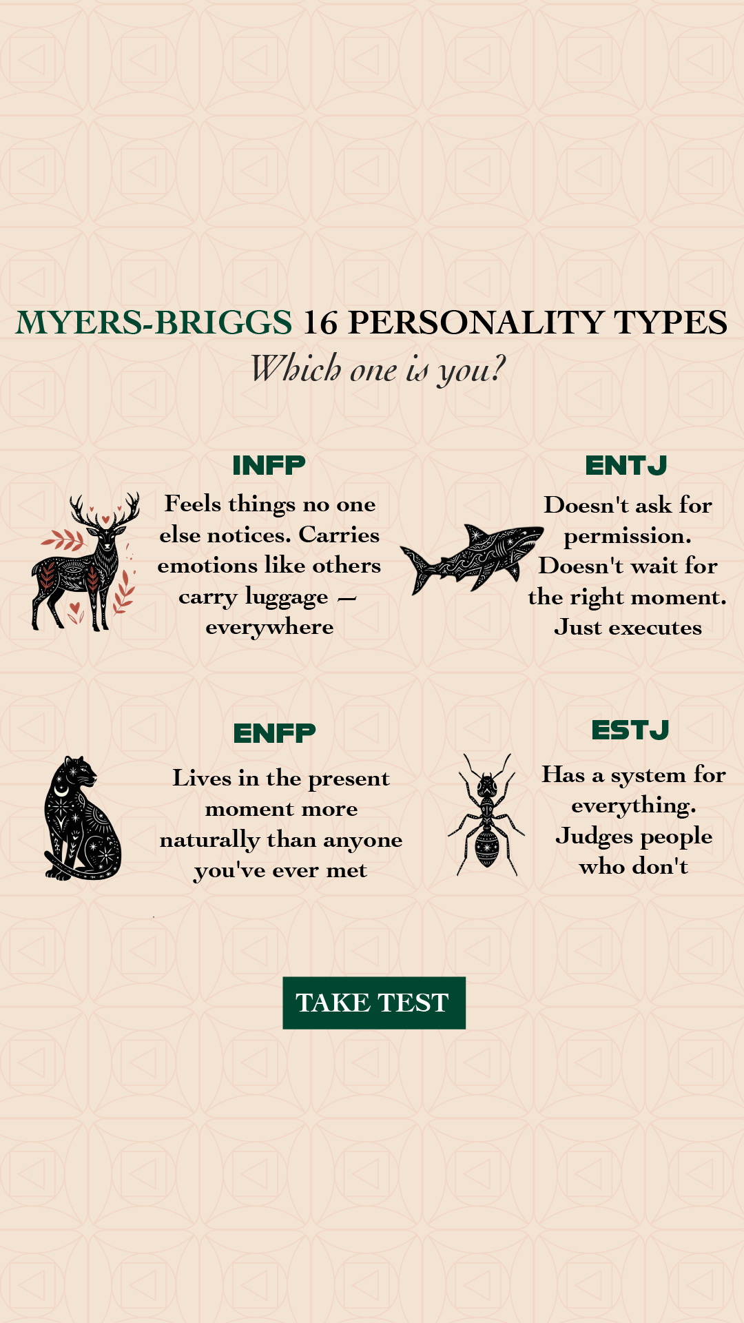 Personality Type Facebook ad