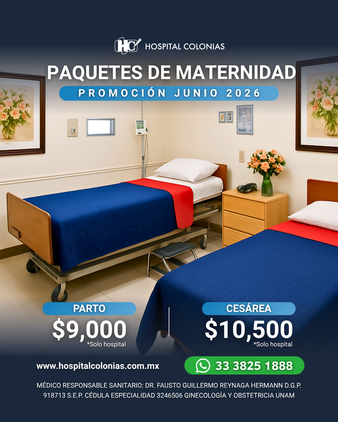 Hospital Colonias Facebook ad: Atención Personalizada