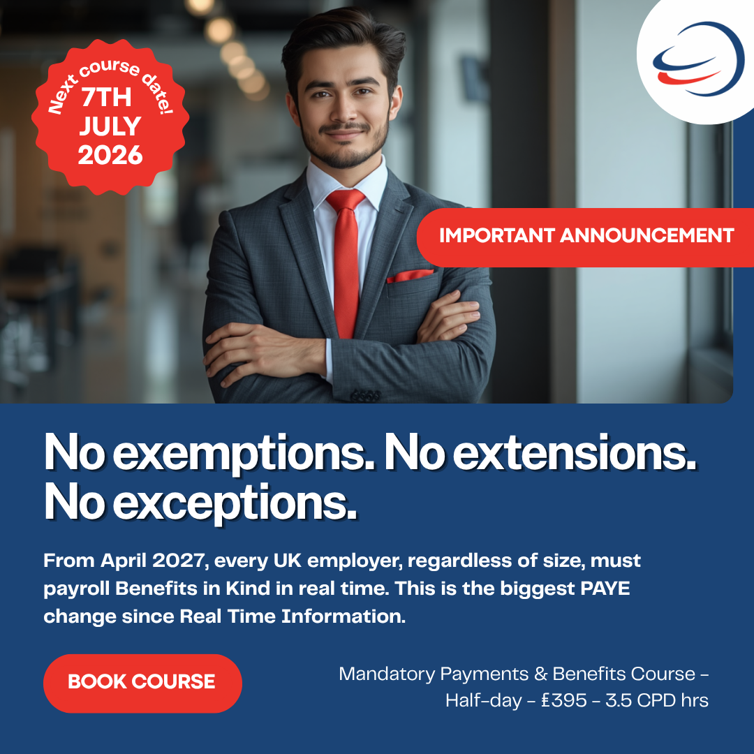 The Payroll Centre Facebook ad: July course filling fast, secure your place now!