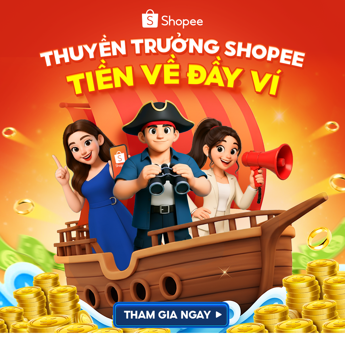Shopee - Tiếp thị liên kết dành cho KOL & KOC Facebook ad