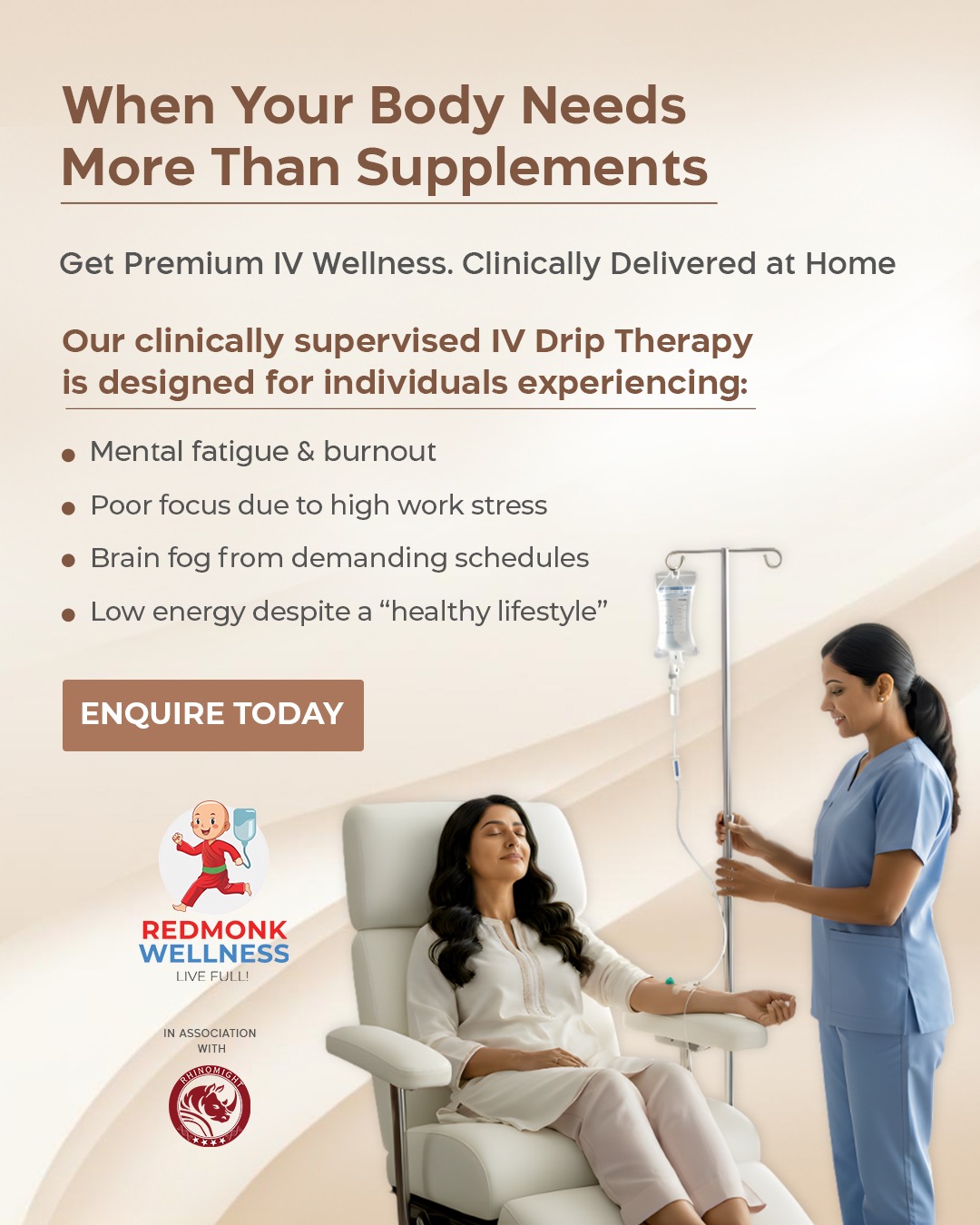 Redmonk Wellness Facebook ad: Chat with us