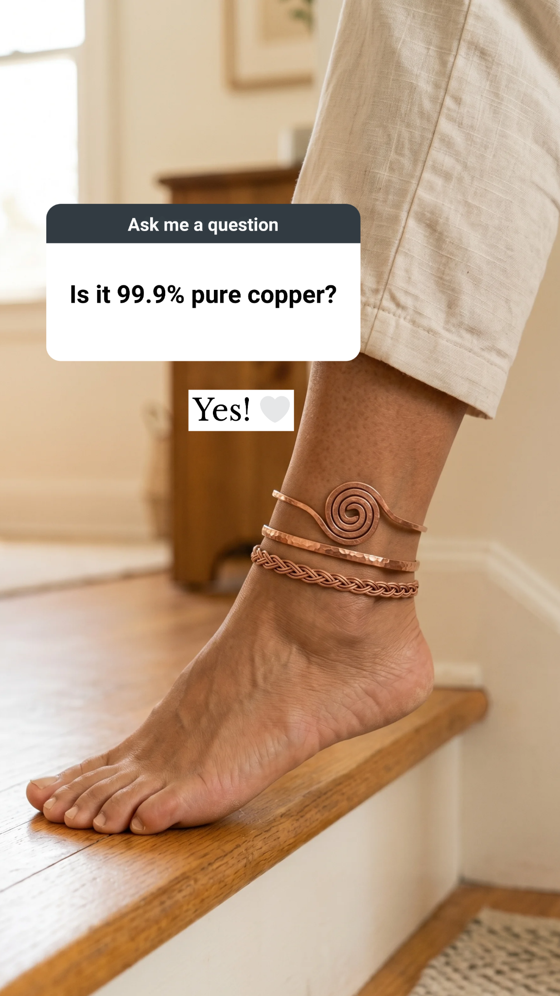 Vera’s Copper Jewelry Facebook ad