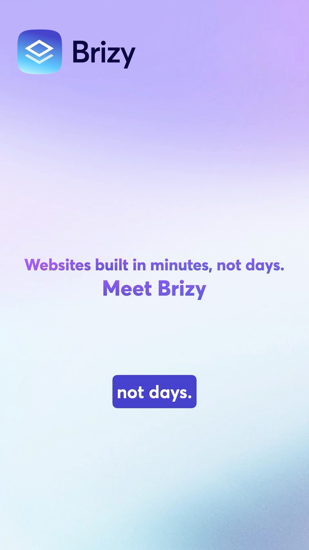 Brizy Facebook ad: Try it yourself