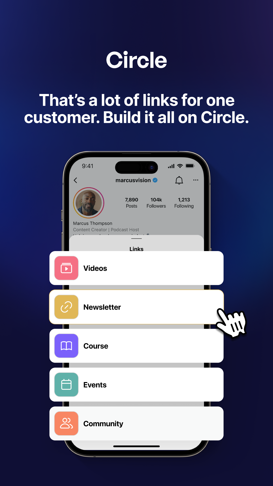 Circle Facebook ad