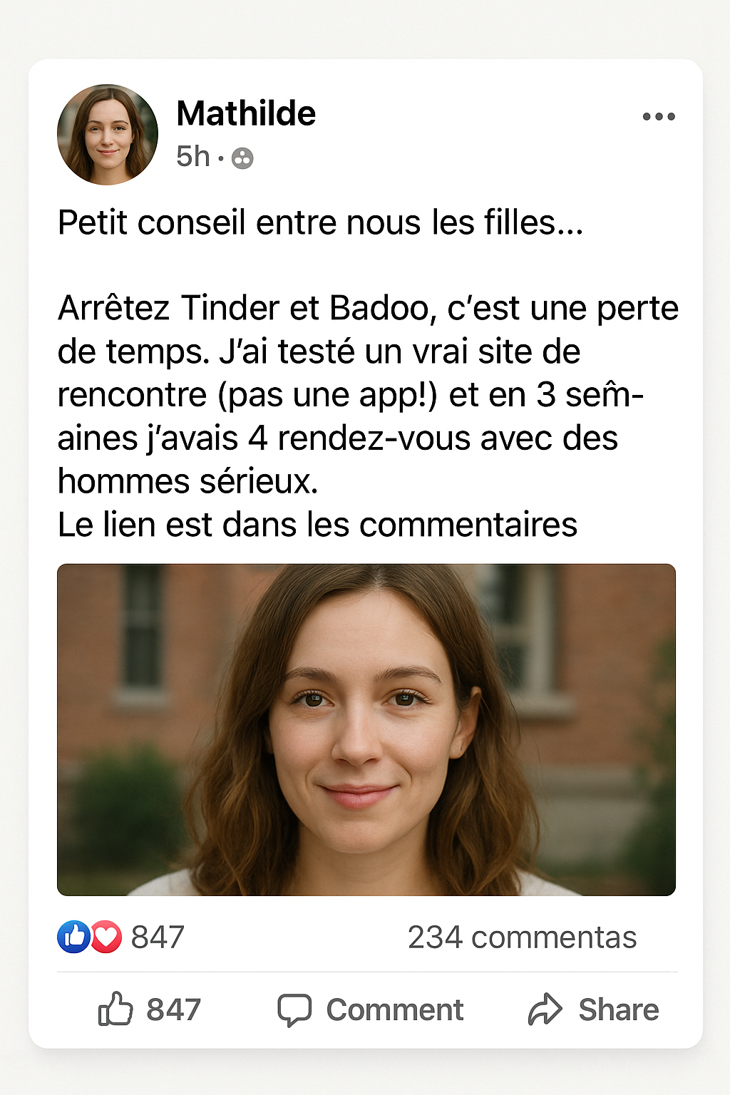 Classement Sites de Rencontre Facebook ad: 1 Français sur 5 a trouvé l'amour en ligne!