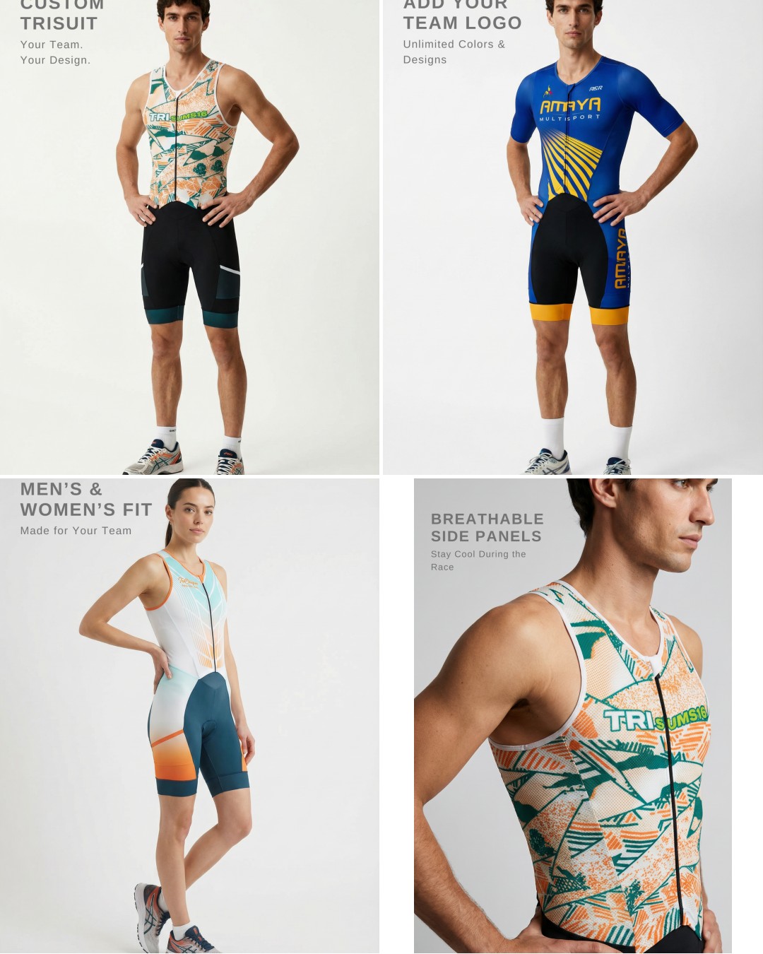 R&R Sports Apparel Facebook ad: Design Your Own Trisuit
