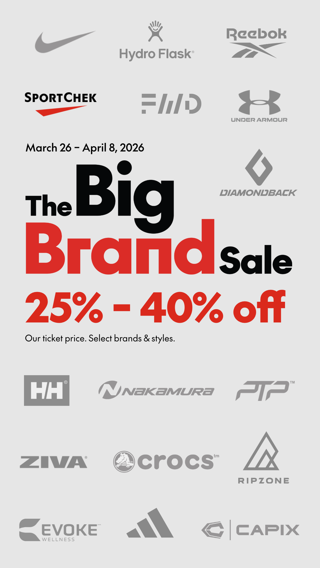 Sport Chek Facebook ad
