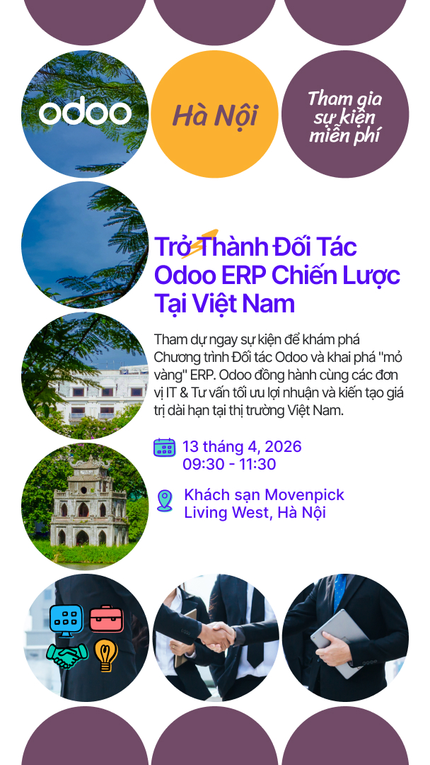 Odoo Facebook ad: Trở thành Đối tác Odoo: Kinh doanh ERP lợi nhuận cao