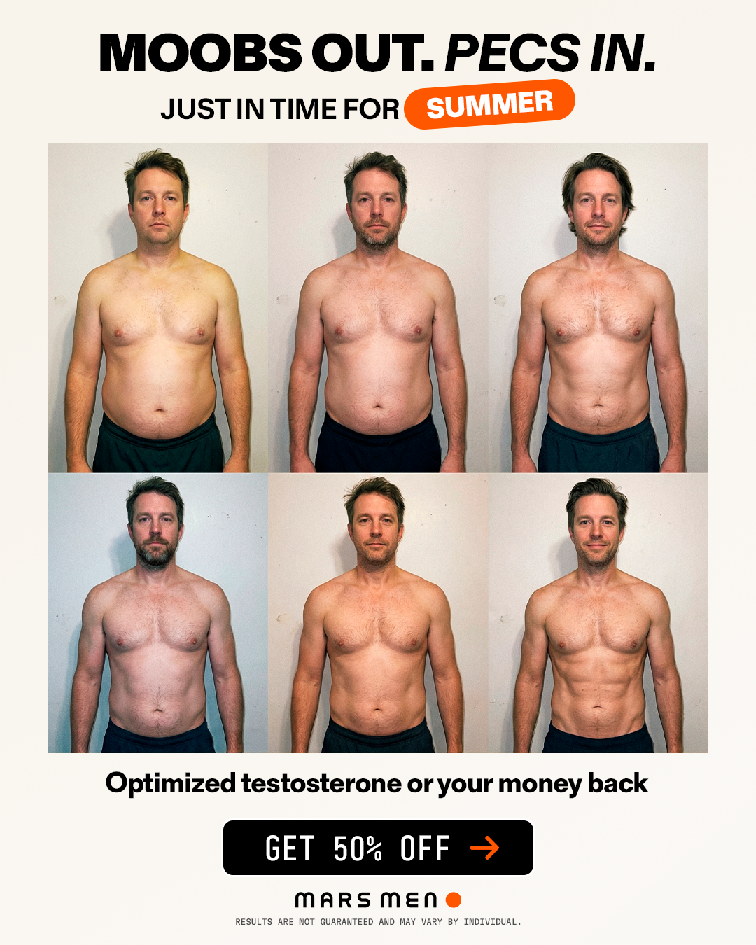 Mars Men Facebook ad