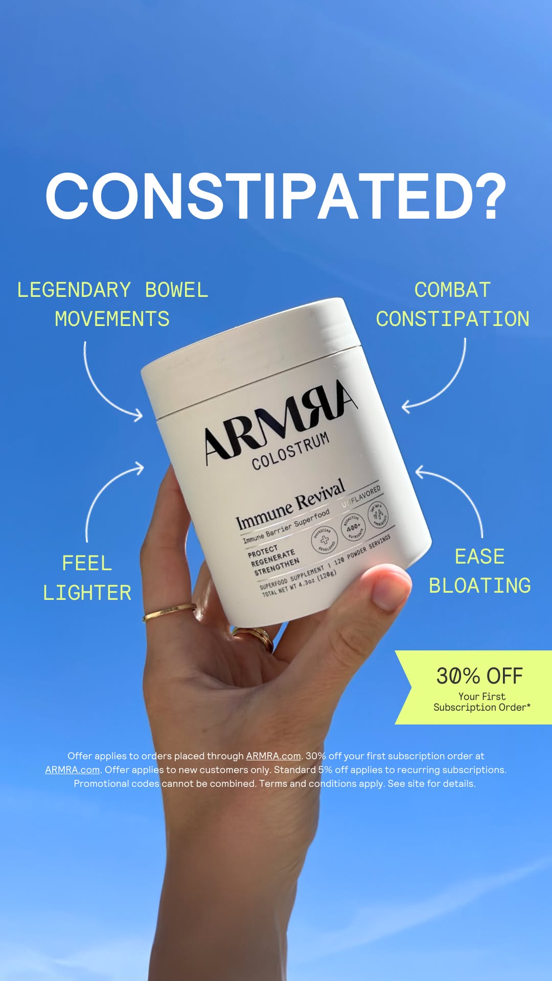ARMRA Facebook ad