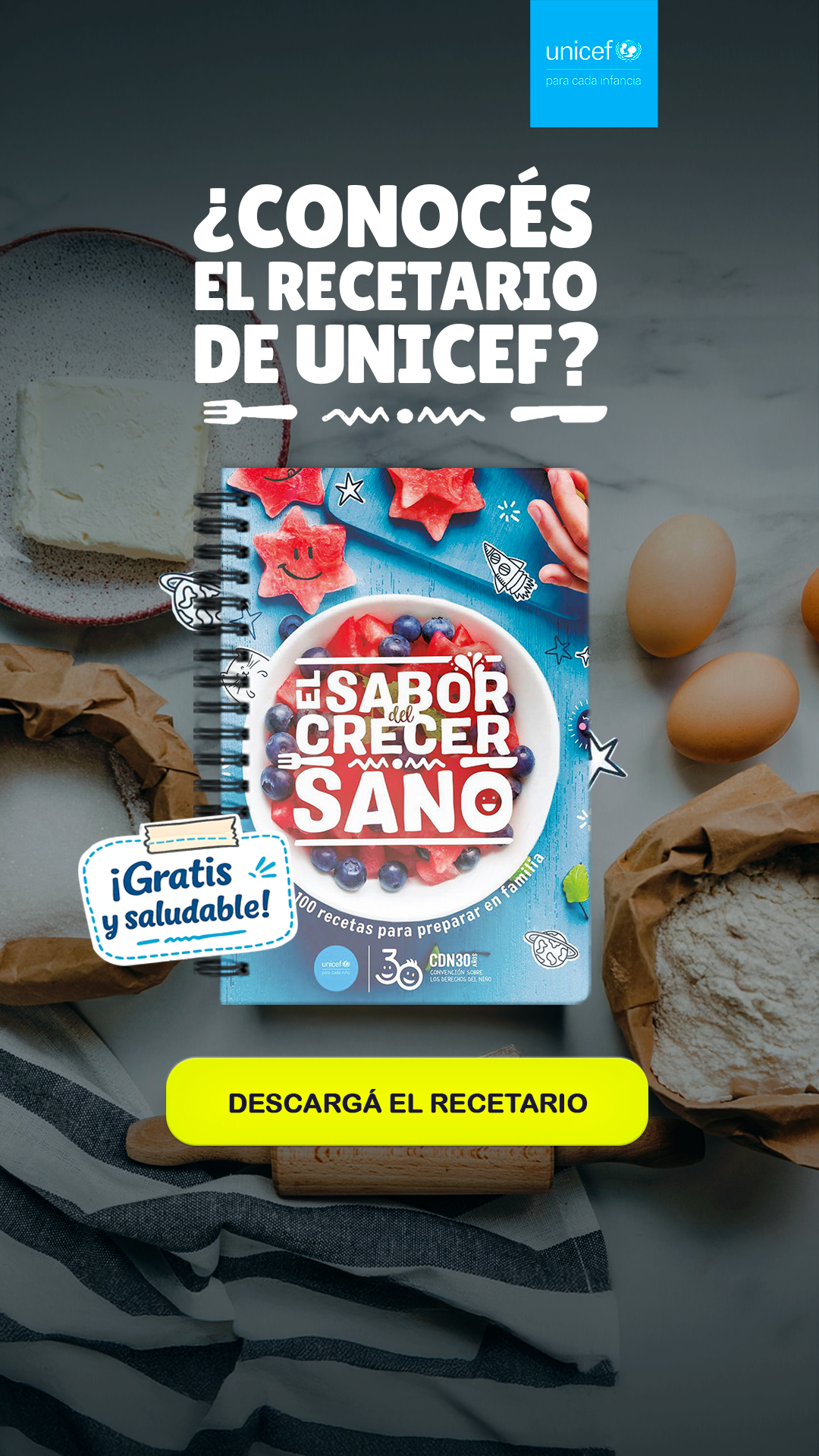 UNICEF Uruguay Facebook ad from Jul 28, 2026