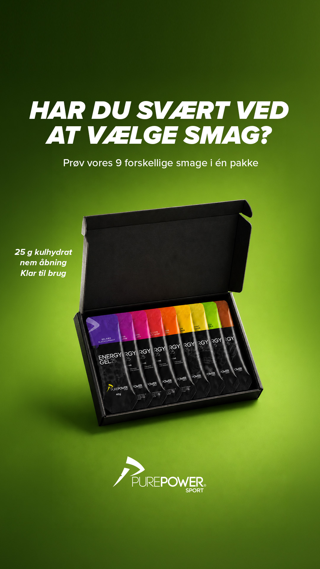PurePower.dk > Sports Nutrition Facebook ad