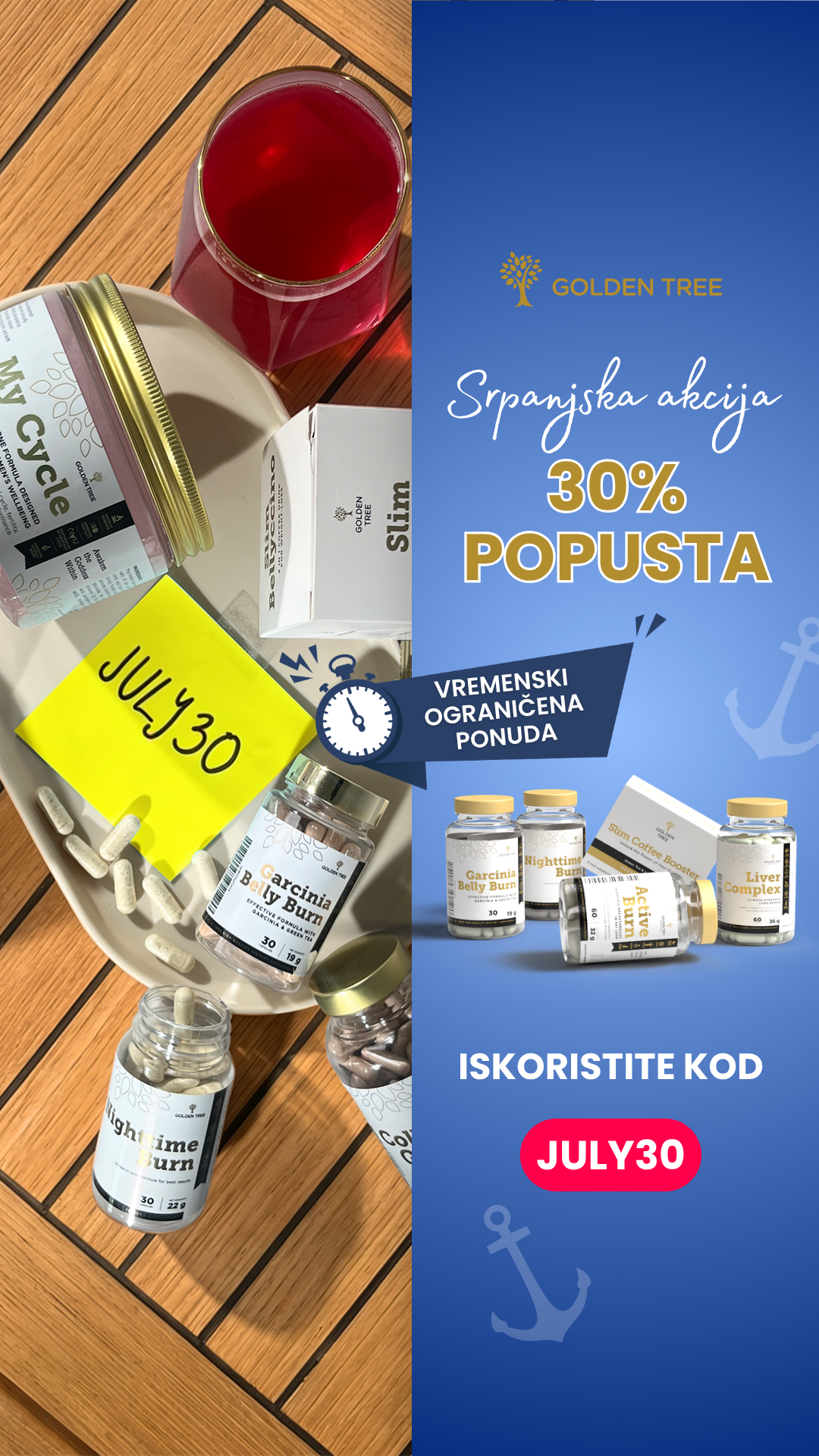 Golden Tree Hrvatska Facebook ad: Ljetni favoriti 30 % povoljnije