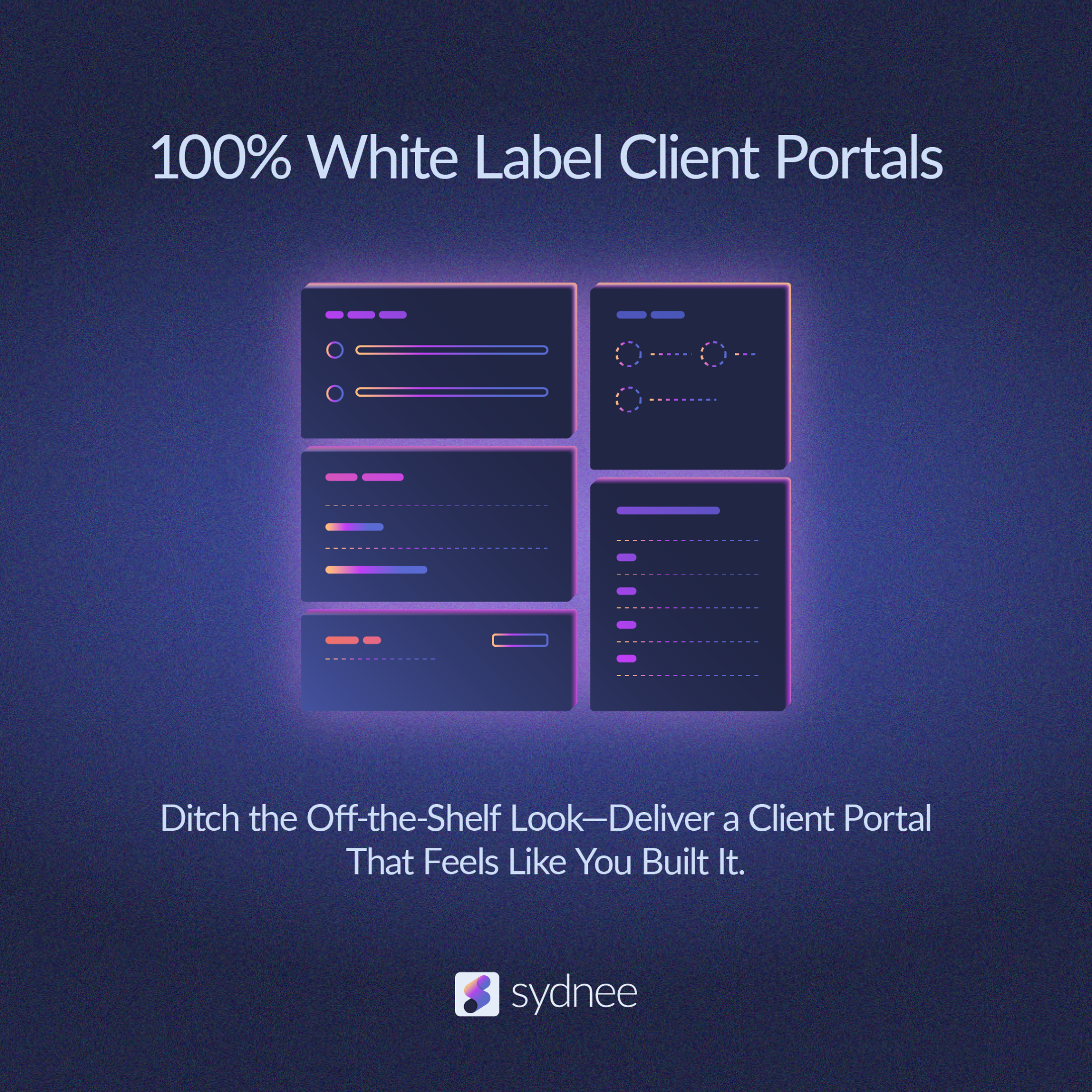 Sydnee Client Portals Facebook ad: Bring order to your business with task management…