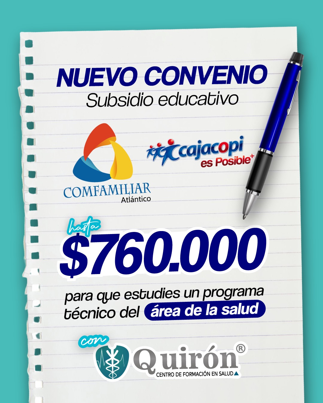 Quironcolombia Facebook ad: 𝗕𝗮𝗿𝗿𝗮𝗻𝗾𝘂𝗶𝗹𝗹𝗮, estudia el programa que siempre…