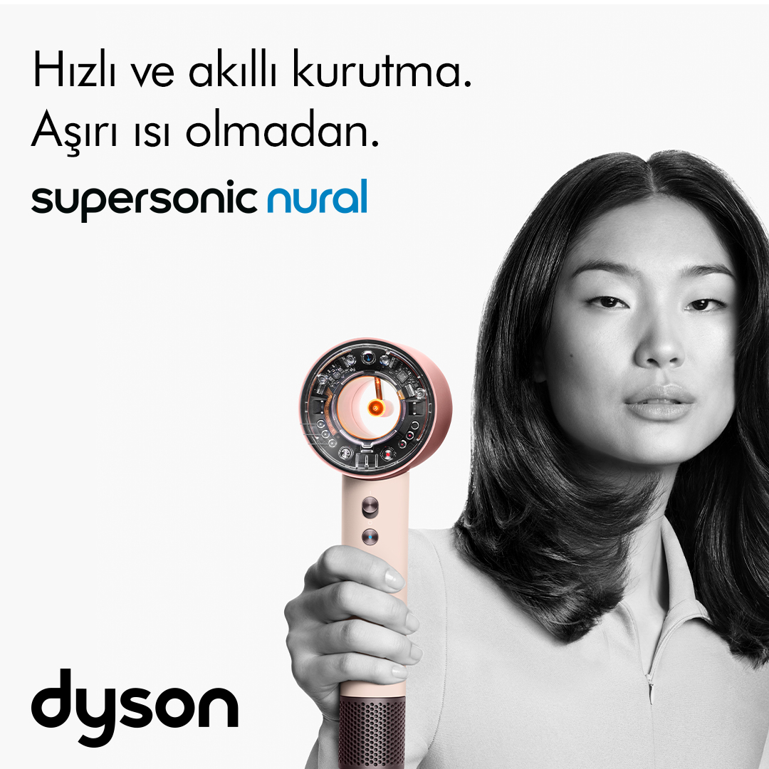 Dyson Facebook ad: Supersonic Nural Dyson'ın en yeni saç kurutma makinesi.