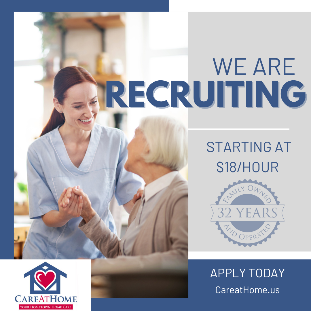 CareAt Home Facebook ad: Become A Caregiver Today!