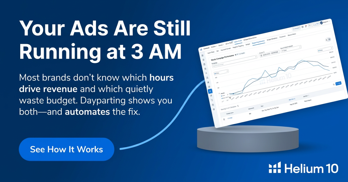 Helium 10 Facebook ad