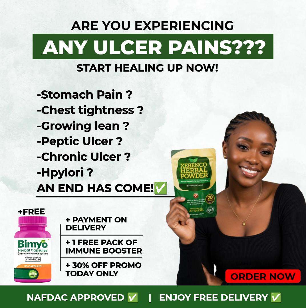 ULCER CURE Facebook ad: The perfect ulcer solution+1 free immune booster & E-book!