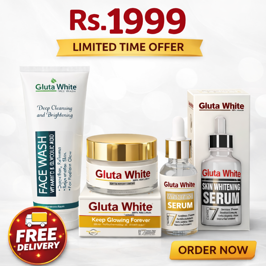 PureGlamify.Site Facebook ad: Gluta White 3 In 1 Skincare Bundle