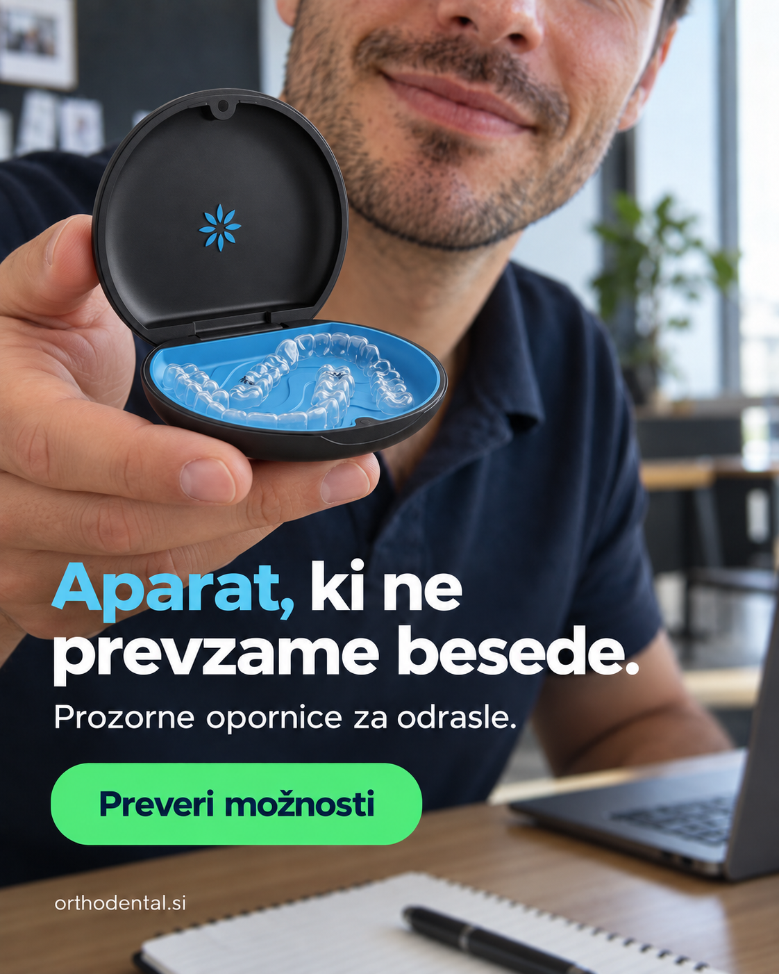OrthoDental Facebook ad: Ravnanje zob tudi za odrasle