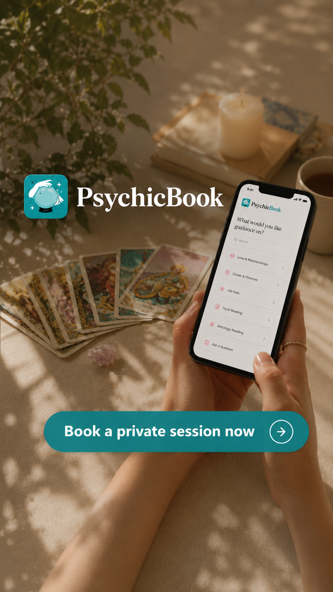 PsychicBook Facebook ad