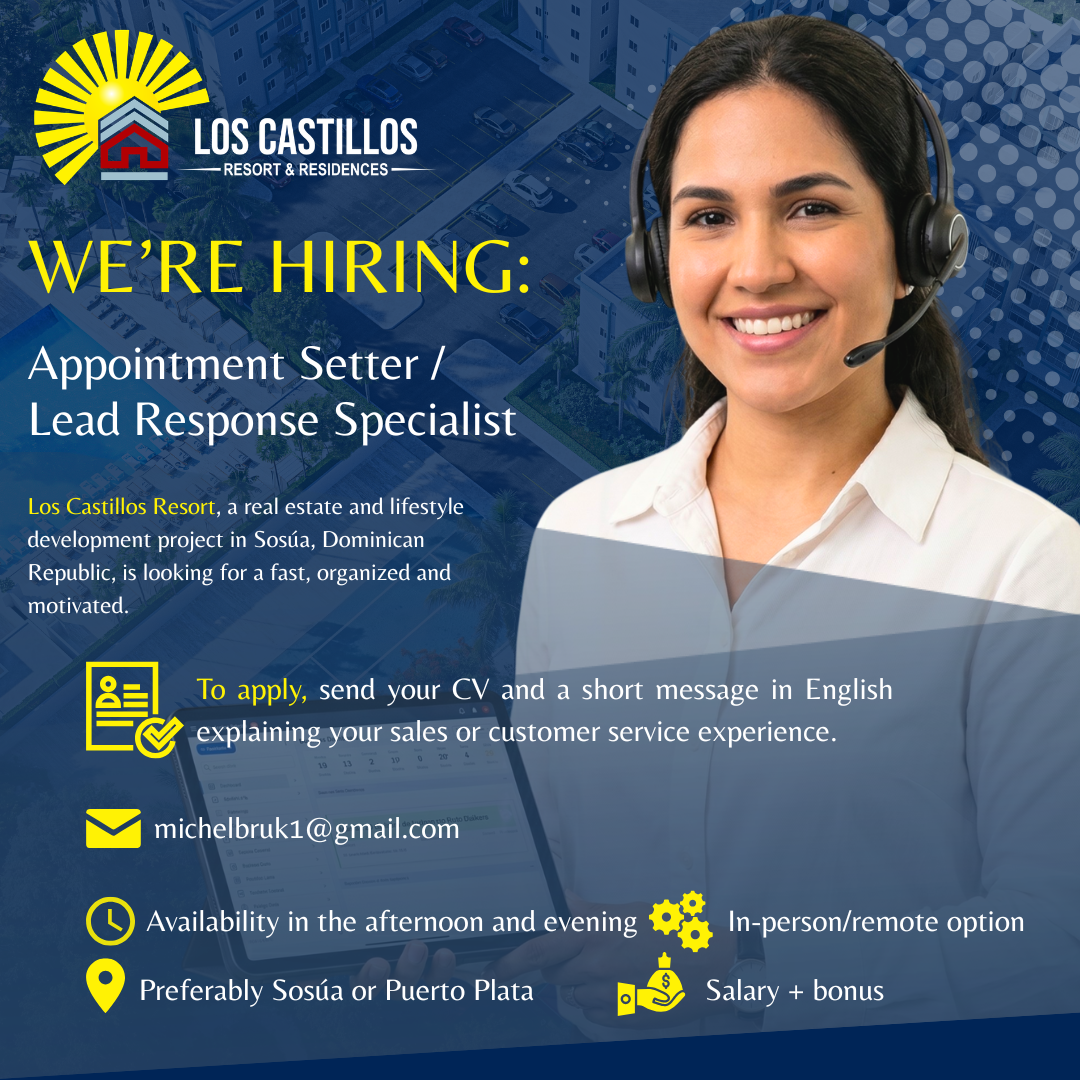 Los Castillos Resort Facebook ad: JOB OFFER FOR YOU NOW!