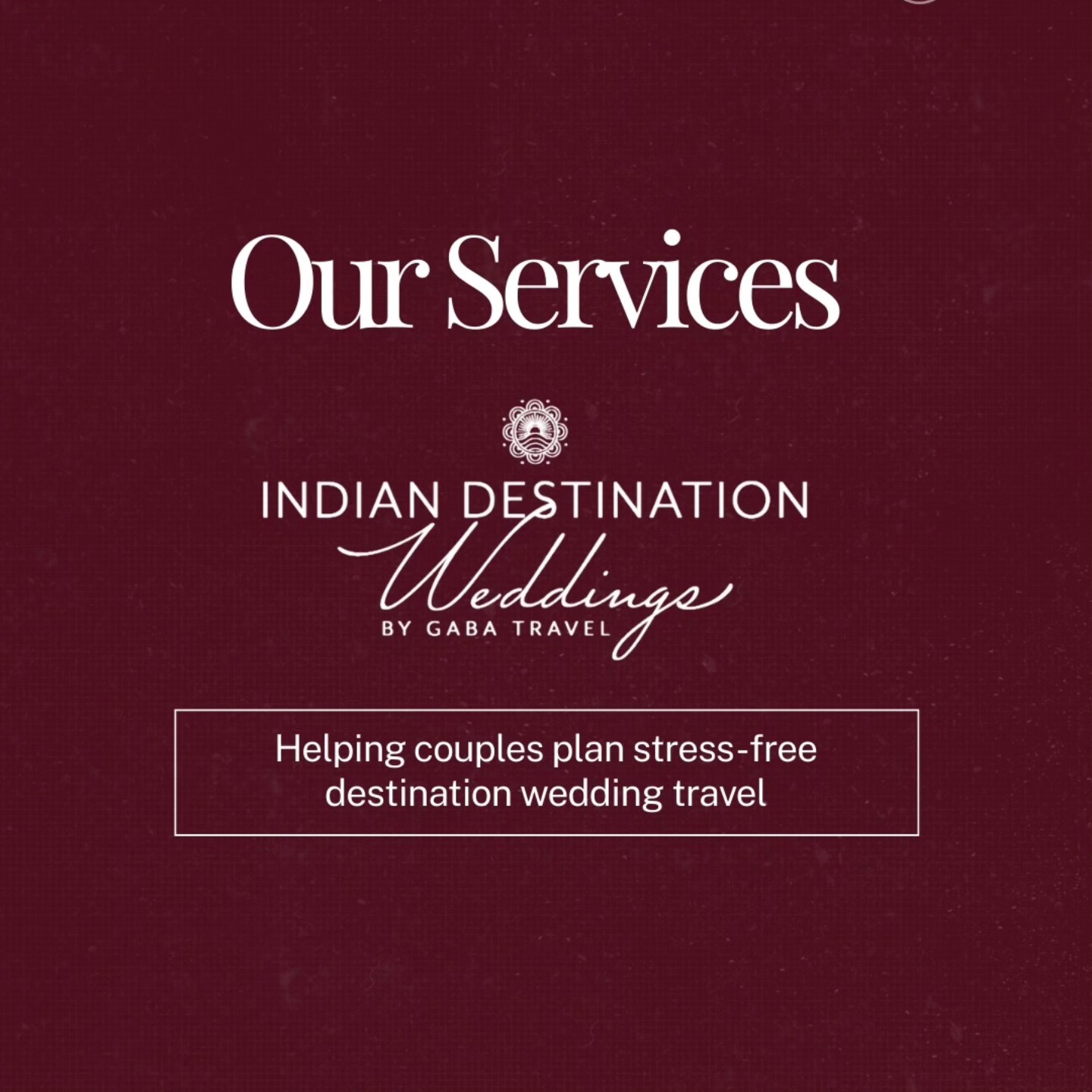 Indian Destination Weddings by Gaba Travel Facebook ad: Indian Destination Weddings by Gaba Travel crafts…