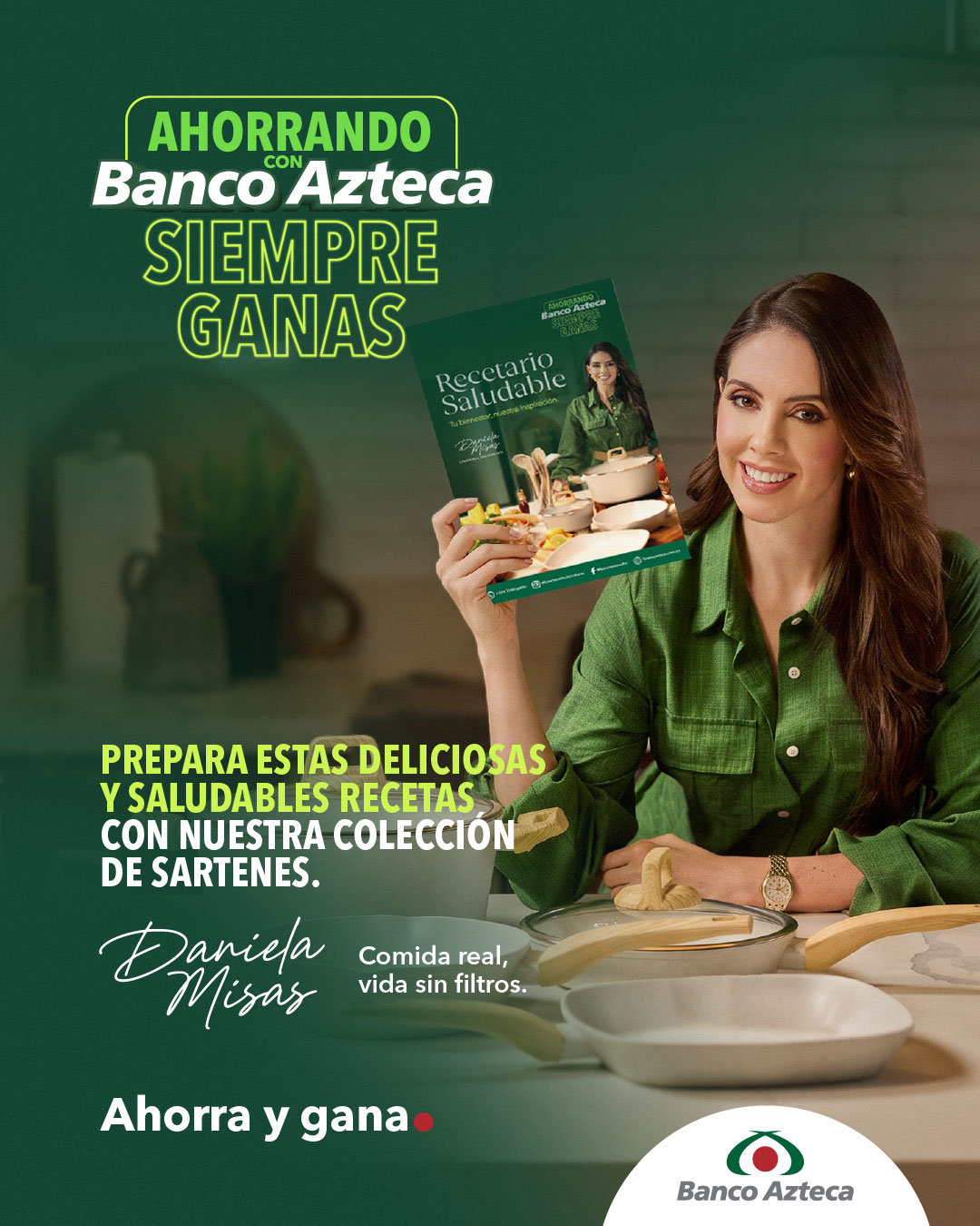 Banco Azteca Honduras Facebook ad: Obtén tu recetario gratis aquí